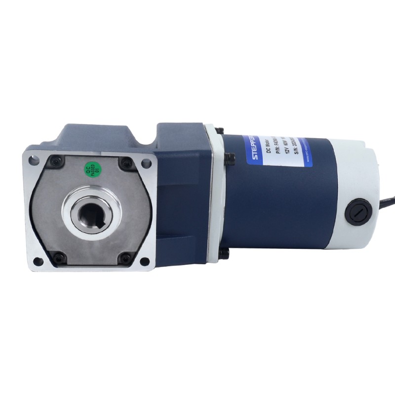 Brushed 24V 60W 8.00Nm(1132.90oz.in) 10RPM w/ 180:1 Right Angle Gearbox DC Gear Motor - F4D60-24GN-18S/4GN180RC | StepperOnline UK