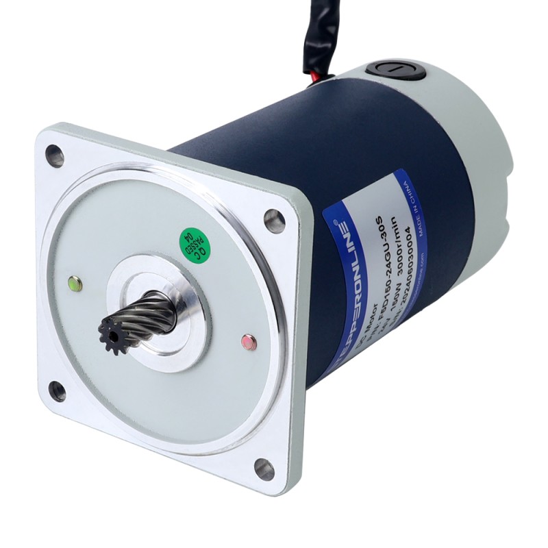Brushed 24V 150W 14.33Nm(2029.29oz.in) 100RPM w/ 30:1 Spur Gearbox DC Gear Motor - F5D150-24GU-30S/5GU30KB | StepperOnline UK