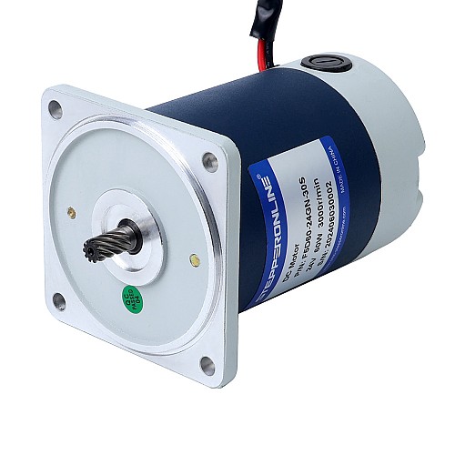 Brushed 24V 60W 2.32Nm(328.54oz.in) 200RPM w/ 15:1 Spur Gearbox DC Gear Motor - F5D60-24GN-30S/5GN15K | StepperOnline UK