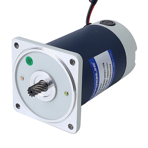 Brushed 48V 90W 1.93Nm(273.31oz.in) 360RPM w/ 5:1 Spur Gearbox DC Gear Motor - F5D90-48GU-18S/5GU5KB | StepperOnline UK