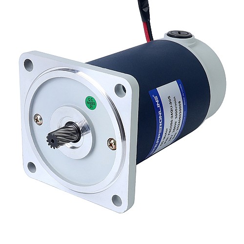 Brushed 24V 250W 6.44Nm(911.98oz.in) 300RPM w/ 10:1 Spur Gearbox DC Gear Motor - F6D250-24GU-30S/6GU10K | StepperOnline UK