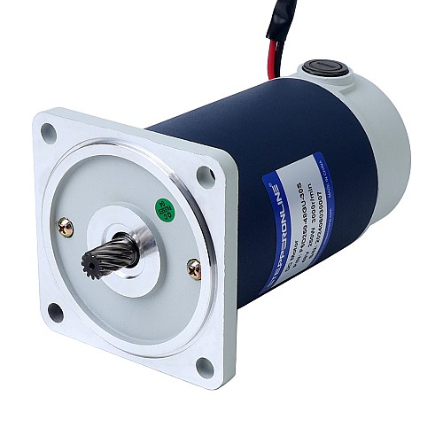 Brushed 48V 250W 6.44Nm(911.98oz.in) 300RPM w/ 10:1 Spur Gearbox DC Gear Motor - F6D250-48GU-30S/6GU10K | StepperOnline UK