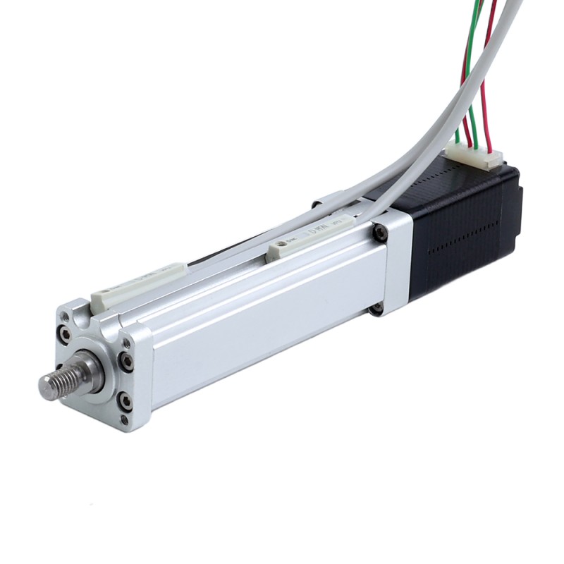 Nema 8 Ball Screw Electric Cylinder 0.5A Stroke 40mm 0.02Nm(2.83oz.in) Lead 1mm(0.03937) with Limit Switch - LCB8S15BSS05-40D | StepperOnline UK