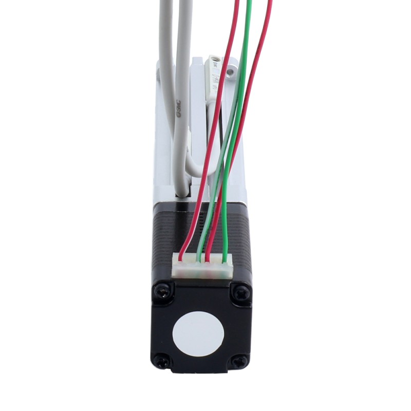 Nema 8 Ball Screw Electric Cylinder 0.5A Stroke 40mm 0.02Nm(2.83oz.in) Lead 1mm(0.03937) with Limit Switch - LCB8S15BSS05-40D | StepperOnline UK