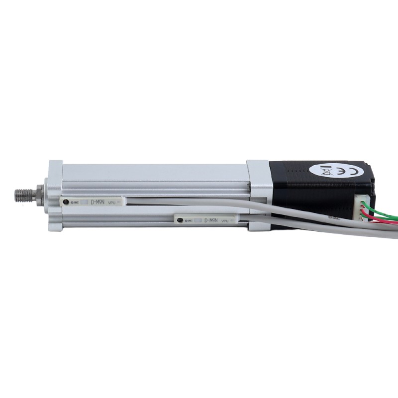 Nema 8 Ball Screw Electric Cylinder 0.5A Stroke 40mm 0.02Nm(2.83oz.in) Lead 1mm(0.03937) with Limit Switch - LCB8S15BSS05-40D | StepperOnline UK