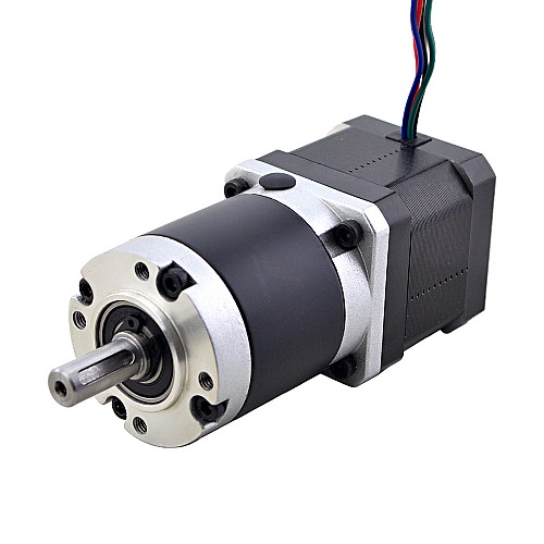 Nema 17 Stepper Motor L=39mm Gear Ratio 20:1 MG Series Planetary Gearbox - 17HS15-1584S-MG20 | StepperOnline UK
