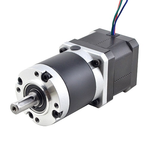 Nema 17 Stepper Motor L=39mm Gear Ratio 50:1 MG Series Planetary Gearbox - 17HS15-1584S-MG50 | StepperOnline UK