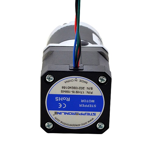 Nema 17 Stepper Motor L=39mm Gear Ratio 100:1 MG Series Planetary Gearbox - 17HS15-1584S-MG100 | StepperOnline UK