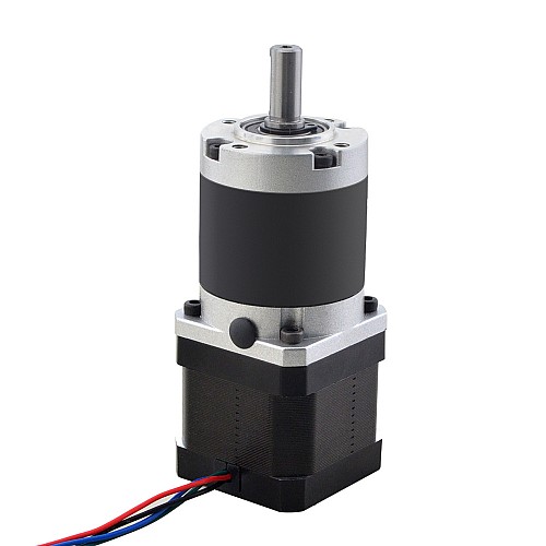 Nema 17 Stepper Motor L=39mm Gear Ratio 100:1 MG Series Planetary Gearbox - 17HS15-1584S-MG100 | StepperOnline UK
