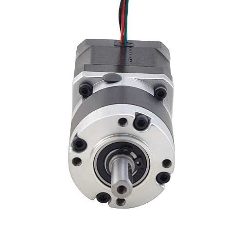 Nema 17 Stepper Motor L=39mm Gear Ratio 5:1 MG Series Planetary Gearbox - 17HS15-1584S-MG5 | StepperOnline UK
