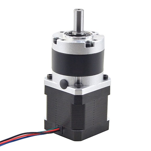 Nema 17 Stepper Motor L=39mm Gear Ratio 5:1 MG Series Planetary Gearbox - 17HS15-1584S-MG5 | StepperOnline UK