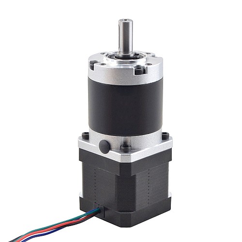 Nema 17 Stepper Motor L=39mm Gear Ratio 50:1 MG Series Planetary Gearbox - 17HS15-1584S-MG50 | StepperOnline UK