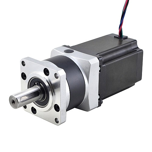 Nema 23 Stepper Motor L=76.5mm Gear Ratio 10:1 MG Series Planetary Gearbox - 23HS30-2904S-MG10 | StepperOnline UK