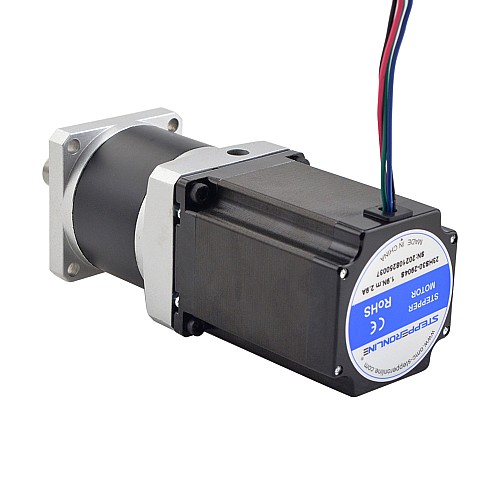 Nema 23 Stepper Motor L=76.5mm Gear Ratio 20:1 MG Series Planetary Gearbox - 23HS30-2904S-MG20 | StepperOnline UK