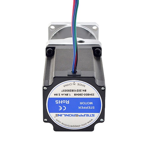 Nema 23 Stepper Motor L=76.5mm Gear Ratio 20:1 MG Series Planetary Gearbox - 23HS30-2904S-MG20 | StepperOnline UK