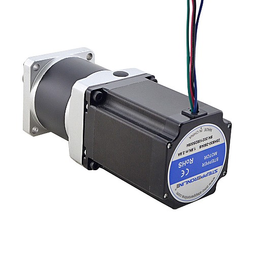 Nema 23 Stepper Motor L=76.5mm Gear Ratio 50:1 MG Series Planetary Gearbox - 23HS30-2904S-MG50 | StepperOnline UK