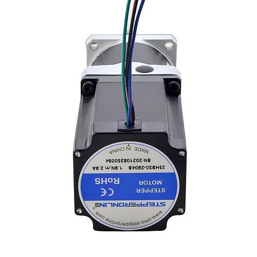 Nema 23 Stepper Motor L=76.5mm Gear Ratio 50:1 MG Series Planetary Gearbox - 23HS30-2904S-MG50 | StepperOnline UK