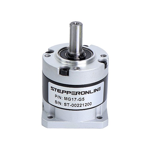 MG Series Planetary Gearbox Gear Ratio 5:1 Backlash 30arc-min for Nema 17 Stepper Motor - MG17-G5 | StepperOnline UK