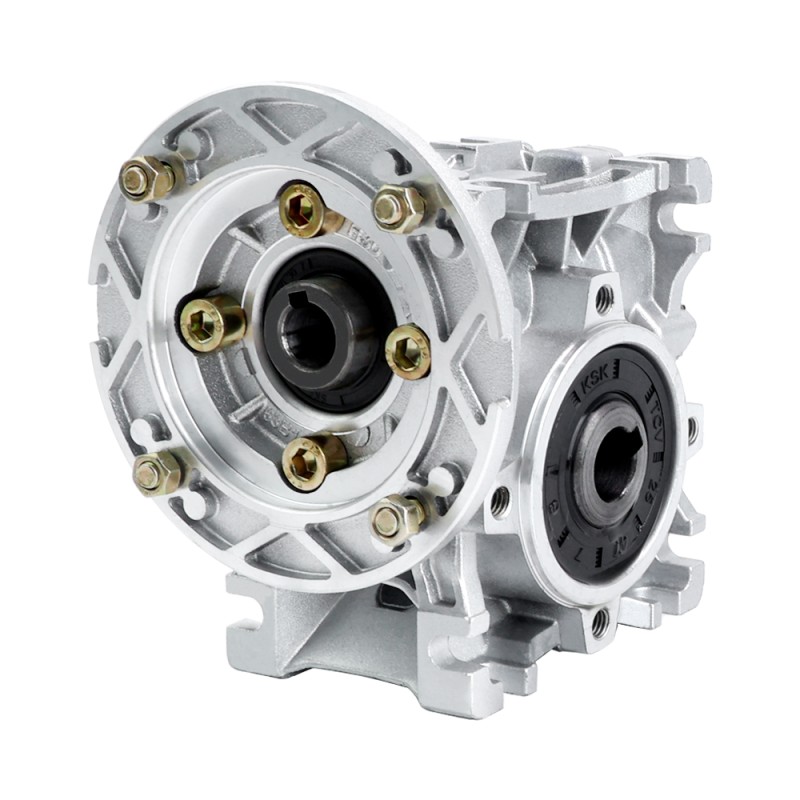 MRVR030 Worm Drive Gearbox 7.5:1 Ratio Φ11mm Input Shaft with 63B5 Motor Input Flange - MRVR030CB3-G7.5-D11 | StepperOnline UK