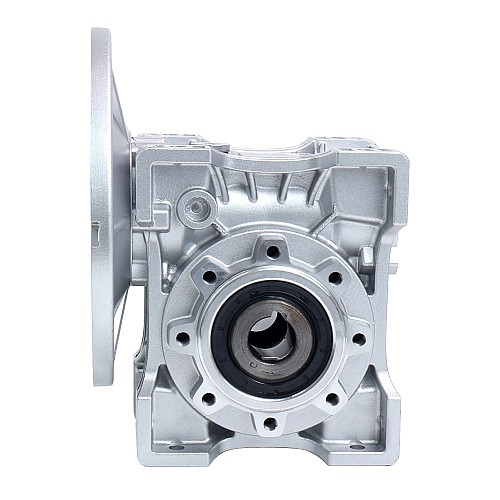MRVR063 Worm Drive Gearbox 10:1 Ratio Φ14mm Input Shaft with 71B5 Motor Input Flange - MRVR063EB3-G10-D14 | StepperOnline UK