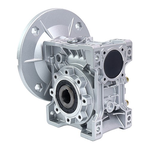 MRVR063 Worm Drive Gearbox 10:1 Ratio Φ14mm Input Shaft with 71B5 Motor Input Flange - MRVR063EB3-G10-D14 | StepperOnline UK