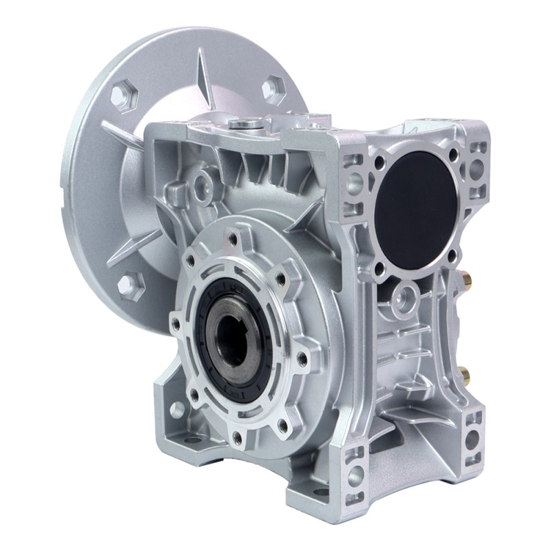 MRVR075 Worm Drive Gearbox 60:1 Ratio Φ24mm Input Shaft with 90B14 Motor Input Flange - MRVR075JB3-G60-D24 | StepperOnline UK