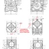 7.5:1 Worm Gearbox NMRV30 Worm Gear Speed Reducer 9mm Input Shaft Diameter - NMRV30-G7.5-D9 | StepperOnline UK
