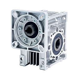 10:1 Worm Gearbox NMRV50 Worm Gear Speed Reducer 19mm Input Shaft Diameter