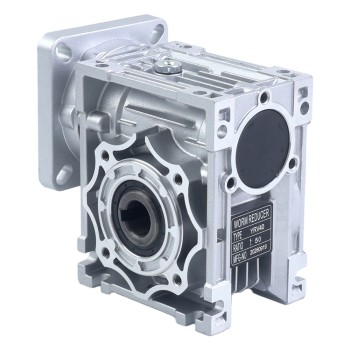50:1 Worm Gearbox YRV40 Worm Gear Speed Reducer 14mm Input Shaft Diameter