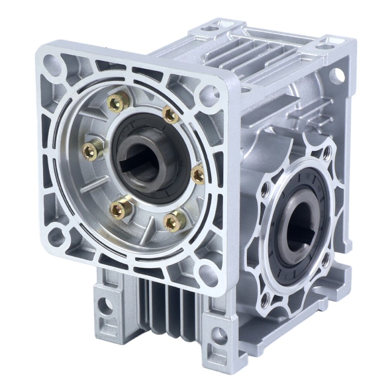 5:1 Worm Gearbox YRV50 Worm Gear Speed Reducer 19mm Input Shaft Diameter - YRV50-G5-D19 | StepperOnline UK