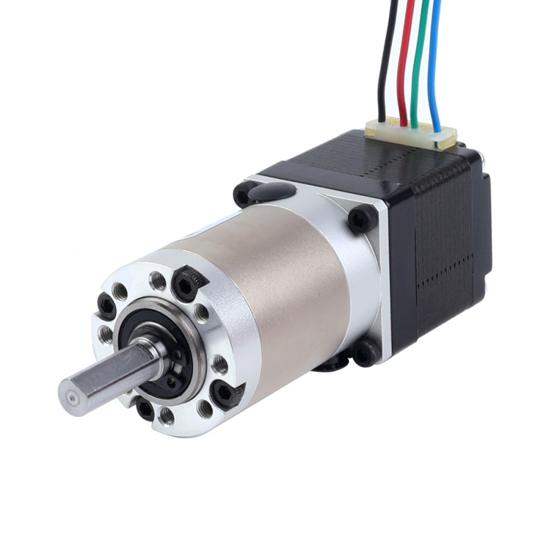 Nema 11 Stepper Motor Bipolar L=33mm w/ Gear Ratio 50:1 EG Series Planetary Gearbox - 11HS12-0704S-EGS50 | StepperOnline UK