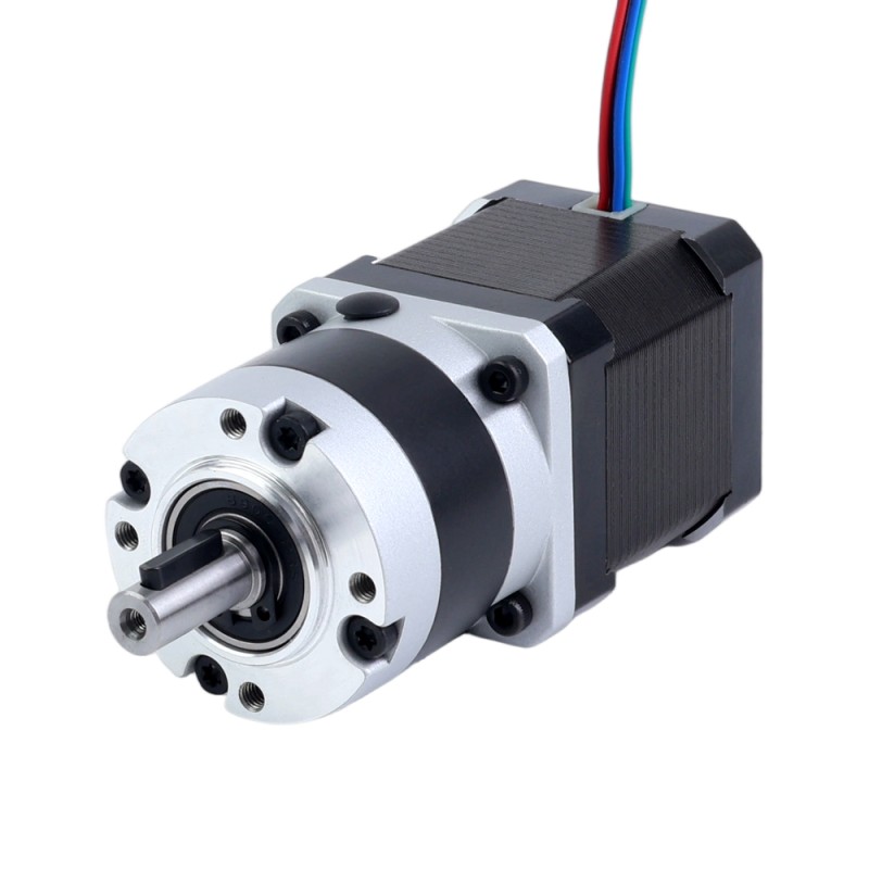 Nema 17 Stepper Motor Bipolar L=48mm w/ Gear Ratio 10:1 MG Series Planetary Gearbox - 17HS19-1684S-MG10 | StepperOnline UK