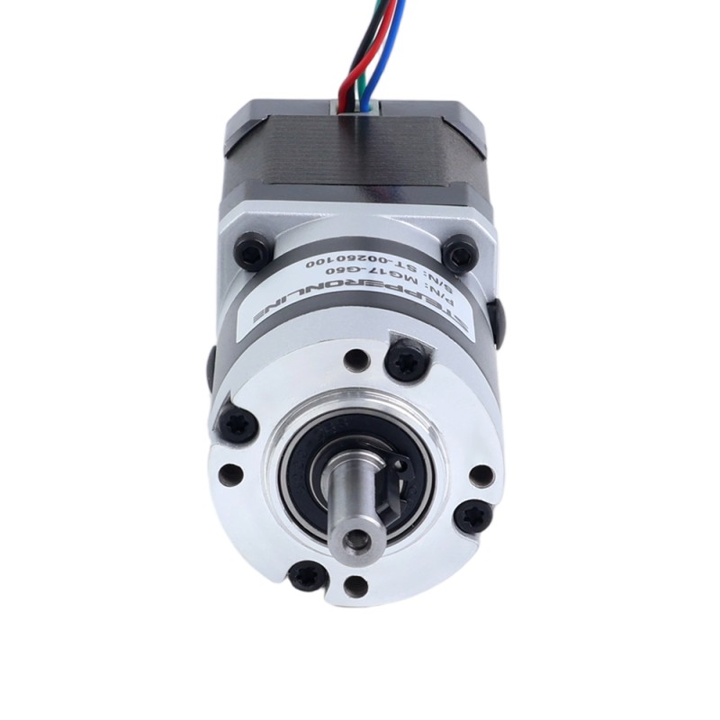 Nema 17 Stepper Motor Bipolar L=48mm w/ Gear Ratio 20:1 MG Series Planetary Gearbox - 17HS19-1684S-MG20 | StepperOnline UK