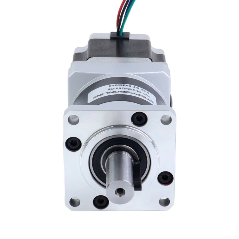 Nema 23 Stepper Motor Bipolar L=54.5mm w/ Gear Ratio 20:1 MG Series Planetary Gearbox - 23HS22-2904S-MG20 | StepperOnline UK