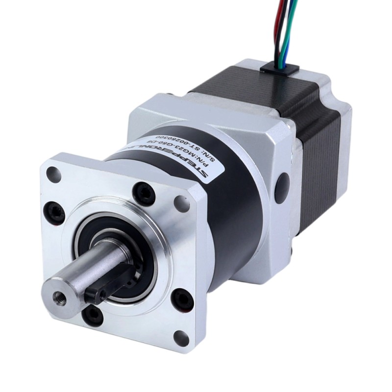 Nema 23 Stepper Motor Bipolar L=54.5mm w/ Gear Ratio 50:1 MG Series Planetary Gearbox - 23HS22-2904S-MG50 | StepperOnline UK