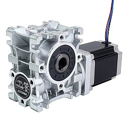 Nema 23 Stepper Motor 76mm Gear Ratio 30:1 Worm Gearbox NMRVS30 Worm Gear Speed Reducer