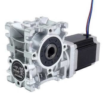 Nema 23 Stepper Motor 76mm Gear Ratio 5:1 Worm Gearbox NMRVS30 Worm Gear Speed Reducer