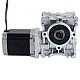 Nema 23 Stepper Motor 76mm Gear Ratio 5:1 Worm Gearbox NMRVS30 Worm Gear Speed Reducer - 23HS30-2804S-RVS30-G5 | StepperOnline UK