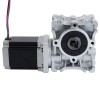 Nema 23 Stepper Motor 76mm Gear Ratio 5:1 Worm Gearbox NMRVS30 Worm Gear Speed Reducer - 23HS30-2804S-RVS30-G5 | StepperOnline UK