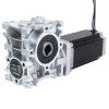 Nema 23 Stepper Motor 113mm Gear Ratio 15:1 Worm Gearbox NMRVS30 Worm Gear Speed Reducer - 23HS45-4204S-RVS30-G15 | StepperOnline UK