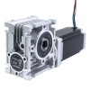 Nema 23 Stepper Motor 113mm Gear Ratio 15:1 Worm Gearbox YRV30 Worm Gear Speed Reducer - 23HS45-4204S-YRV30-G15 | StepperOnline UK