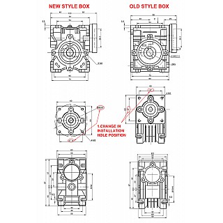 NMRVS30-G30-D11 | 30:1 Worm Gearbox NMRVS30 Worm Gear Speed