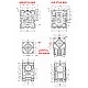 7.5:1 Worm Gearbox NMRVS30 Worm Gear Speed Reducer 9mm Input Shaft Diameter - NMRVS30-G7.5-D9 | StepperOnline UK