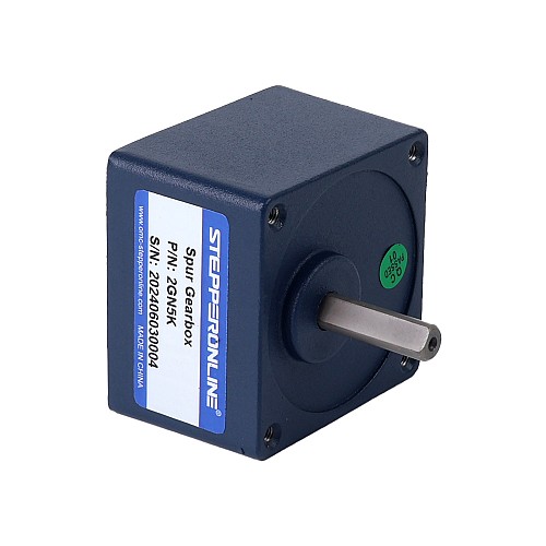 Brushed 12V 10W 0.13Nm(18.41oz.in) 600RPM w/ 5:1 Spur Gearbox DC Gear Motor - F2D10-12GN-30S/2GN5K | StepperOnline UK