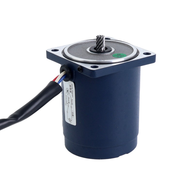 6W 220VAC 50Hz 27RPM 1.61Nm(227.99oz.in) Flange 60mm Spur Gearbox Single-phase AC Induction  Motor - 2IK6GN-C/2GN50K | StepperOnline UK