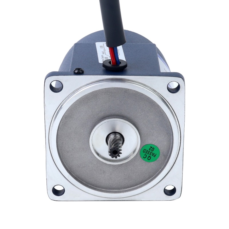 15W 220VAC 50Hz 270RPM 0.50Nm(70.81oz.in) Flange 70mm Spur Gearbox Single-phase AC Induction  Motor - 3IK15GN-C/3GN5K | StepperOnline UK