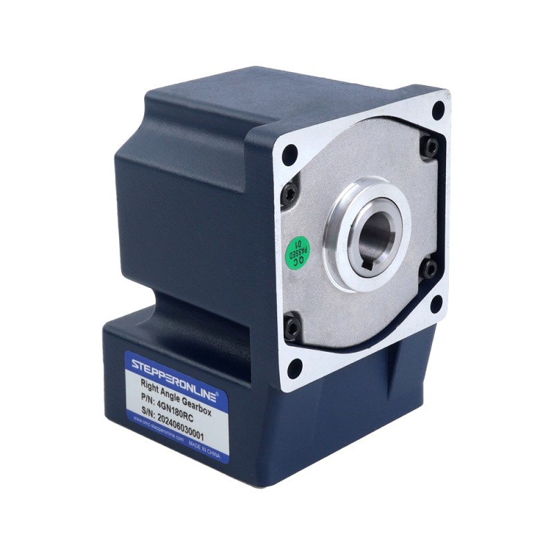 25W 110VAC 60Hz 0.5-8.61RPM 16.00Nm(2265.76oz.in) Flange 80mm Right Angle Gearbox Single-phase AC Variable Speed Motor - 4IK25RGN-A/4GN180RC | StepperOnline UK