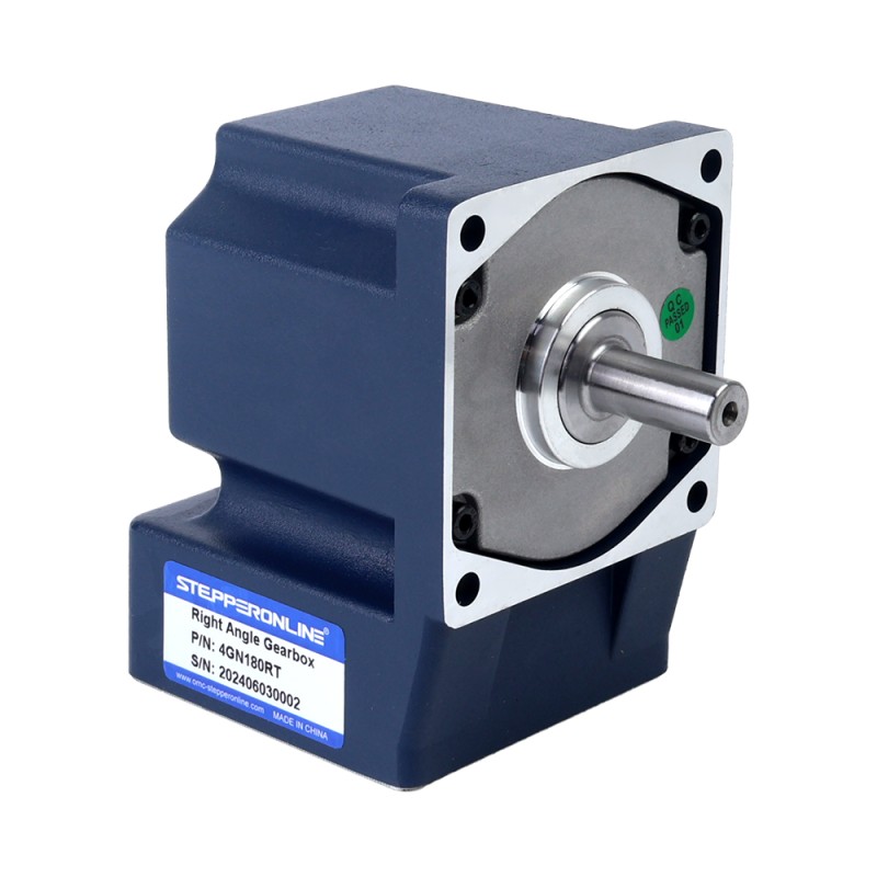25W 110VAC 60Hz 0.5-8.61RPM 16.00Nm(2265.76oz.in) Flange 80mm Right Angle Gearbox Single-phase AC Variable Speed Motor - 4IK25RGN-A/4GN180RT | StepperOnline UK
