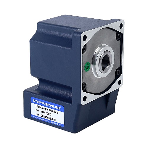 Brushed 24V 60W 4.49Nm(635.84oz.in) 90RPM w/ 20:1 Right Angle Gearbox DC Gear Motor - F4D60-24GN-18S/4GN20RC | StepperOnline UK