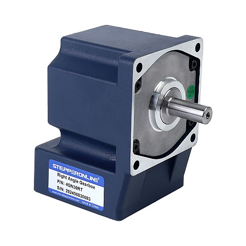 Brushed 24V 60W 4.05Nm(573.53oz.in) 100RPM w/ 30:1 Right Angle Gearbox DC Gear Motor - F4D60-24GN-30S/4GN30RT | StepperOnline UK